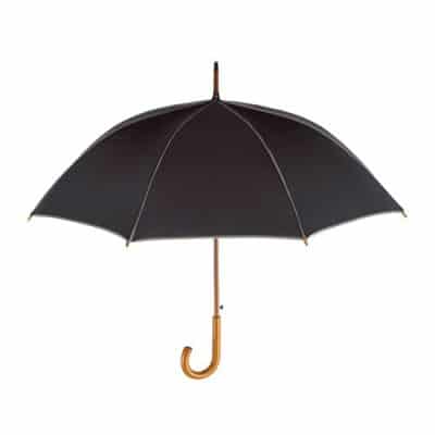 svart och grått paraplyet