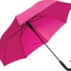 rosa paraply med stor diameter och automatisk öppning