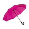 stort mörkrosa paraplyet