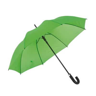 Automatiska ljusgrönt paraplyet