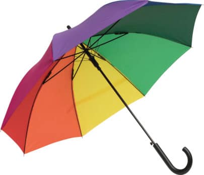 robust regnbågsfärgad paraply Maggie 103 cm med automatisk öppning