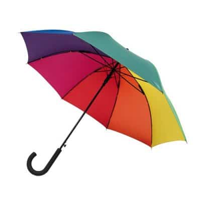 regnbågsfärgat paraply