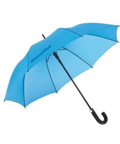 automatiska ljusblåa paraplyet