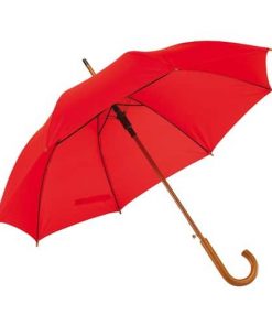 rött paraplyet