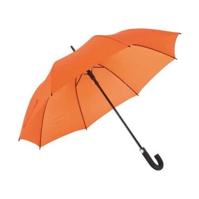 stort orangea paraply