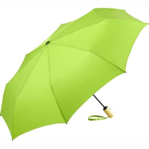 Miljövänligt ljusgrönt paraply
