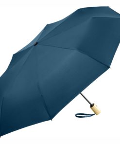 mörkblåa eko-paraplyet