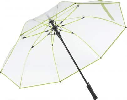 limegrönt transparant paraply