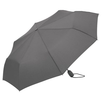 grått hopfällbart paraply