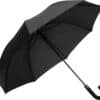 stort svart paraply med automatisk öppning och rymlig skärm för två personer